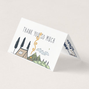Carte De Visite L'aventure commence   Merci baby shower