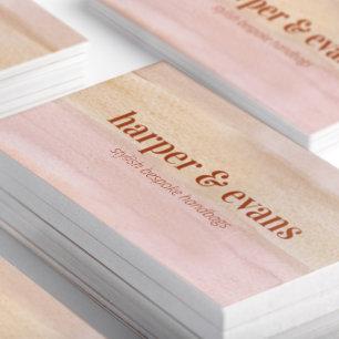 Carte De Visite Laver à l'eau dorée et rouille moderne