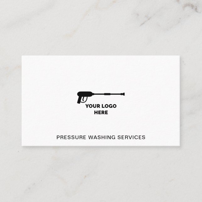 Carte De Visite Laver sous pression Ajouter votre logo (Devant)
