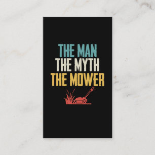 Carte De Visite Lawn Mower Dad Janitor Landscaper Father