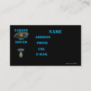 Carte De Visite Le 1er groupe des forces spéciales a traité l' i