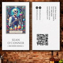 Le Barman Tarot Squelette QR