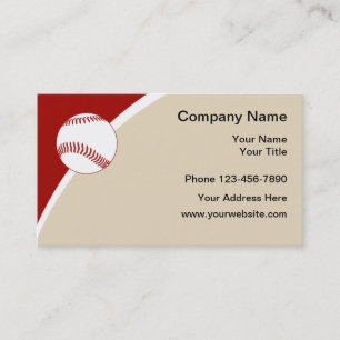 Carte De Visite Le base-ball folâtre la conception simple de thème