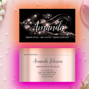 Carte De Visite Le Blogger d'événement de mèche de salon de