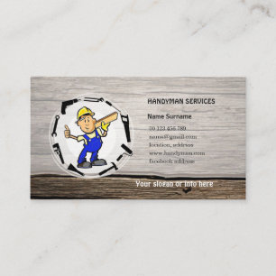 Carte De Visite Le bricoleur entretient le businesscard