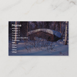 Carte De Visite Le cabine du vieux trappeur