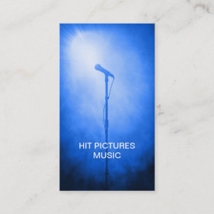 Carte De Visite Le chanteur de disc-jockey de musicien de contrôl