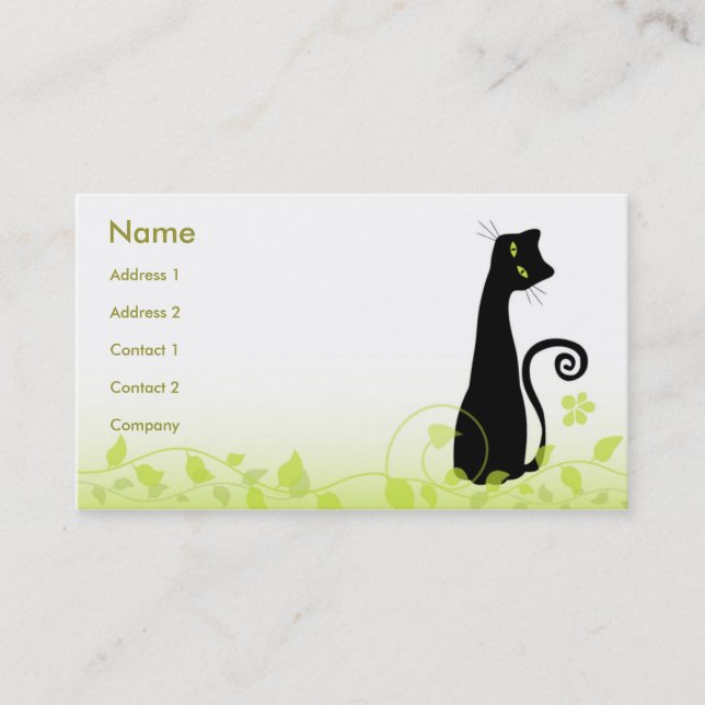 Carte De Visite Le chat (Devant)