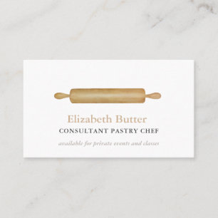 Carte De Visite Le chef de pâtisserie ou la cuisson privée classe,