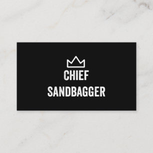Carte De Visite Le chef Sandbagger Golf Meme Bjj Chess Sandbag