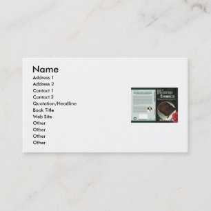 Carte De Visite Le choix de l'auteur