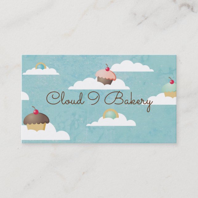 Carte De Visite Le ciel de petits gâteaux de biscuits opacifie la (Devant)