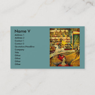 Carte De Visite Le cirque de Georges Seurat (1891)