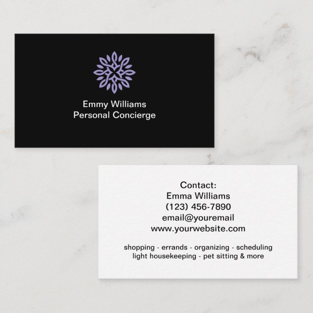 Carte De Visite Le concierge (Devant / Derrière)