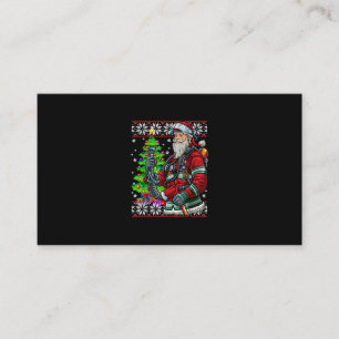 Carte De Visite Le costume pompier du Père Noël