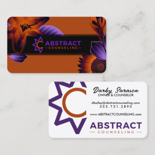 Carte De Visite Le counseling abstrait est devenu plus important d