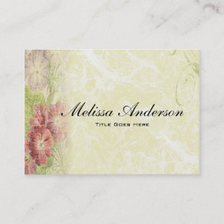 Carte De Visite Le cru a inspiré floral