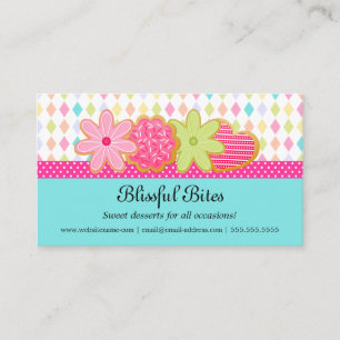Carte De Visite Le dessert des biscuits de fête