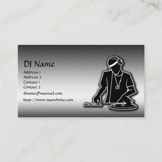 Carte De Visite Le DJ (Devant)