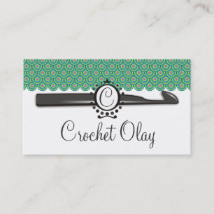 Carte De Visite Le dragon mesure le monogramme de crochet de