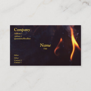 Carte De Visite Le feu
