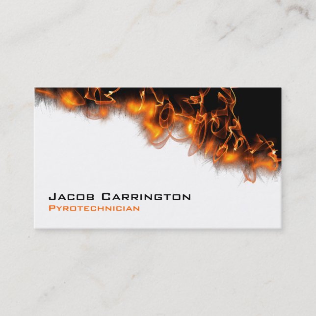 Carte De Visite Le feu ! (Devant)