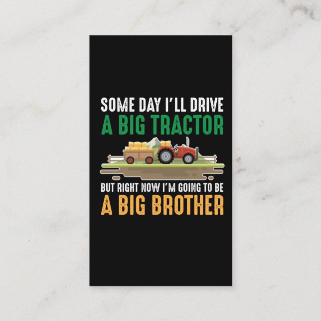 Carte De Visite Le Fils frère frère frère de Toddler Big Brother (Devant)