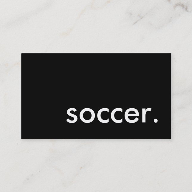 Carte De Visite le football. (Devant)