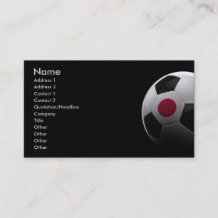 Carte De Visite Le football au Japon