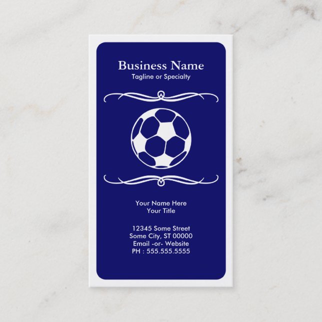 Carte De Visite le football de mod (Devant)