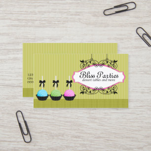 Carte De Visite Le gâteau saute des desserts