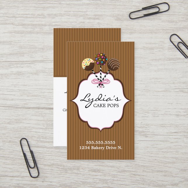 Carte De Visite Le gâteau saute la boulangerie (Devant/Arrière en situation)