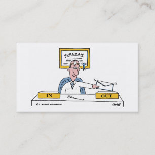 Carte De Visite Le Général humoristique Surgeon Cartoon