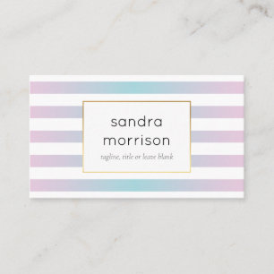 Carte De Visite le gradient rose et la sarcelle d'hiver barre le