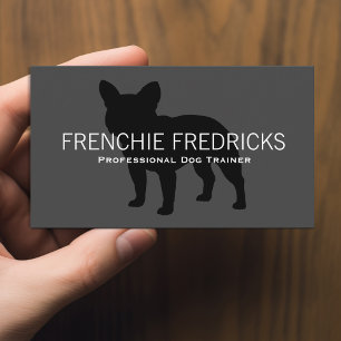Carte De Visite Le gris de bouledogue français de l'amoureux des