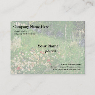 Carte De Visite Le jardin de Daubigny par Vincent van Gogh