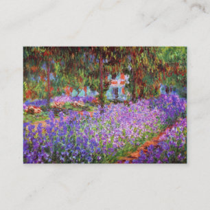 Carte De Visite Le jardin de l'artiste chez Giverny par Monet