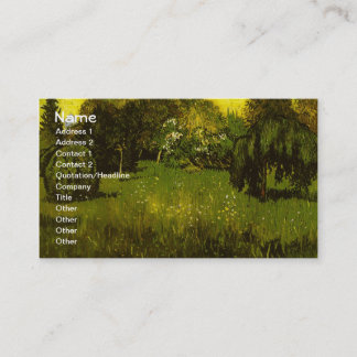 Carte De Visite Le jardin du poète Van Gogh Art