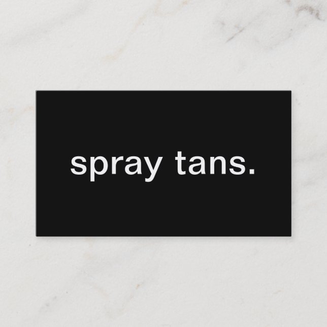 Carte De Visite Le jet se bronze (Devant)