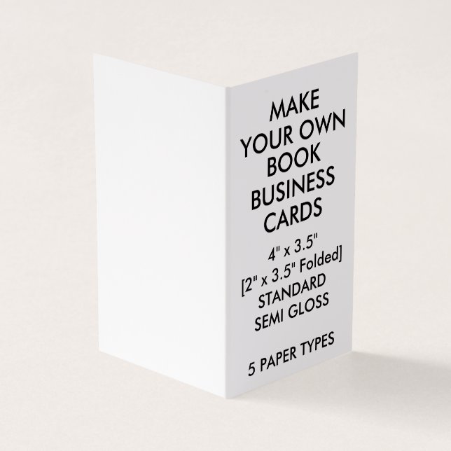 Carte De Visite Le livre BRILLANT fait sur commande a plié des (Extérieur)