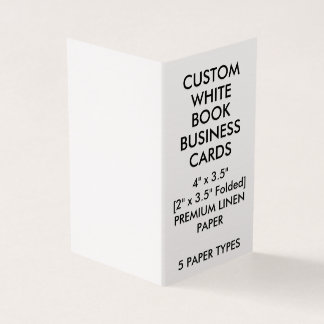 Carte De Visite Le livre DE TOILE fait sur commande a plié des
