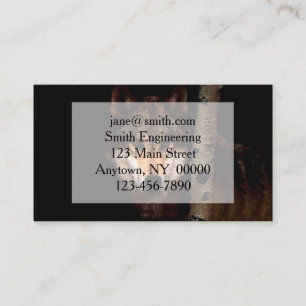 Carte De Visite Le loup fantôme