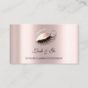 Carte De Visite Le luxe de maquilleur de fronts d'extension de cil