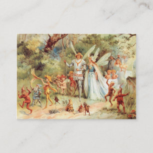 Carte De Visite Le mariage de Thumbelina dans la forêt