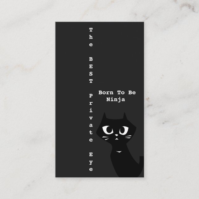 Carte De Visite Le meilleur détective privé Ninja (Devant)