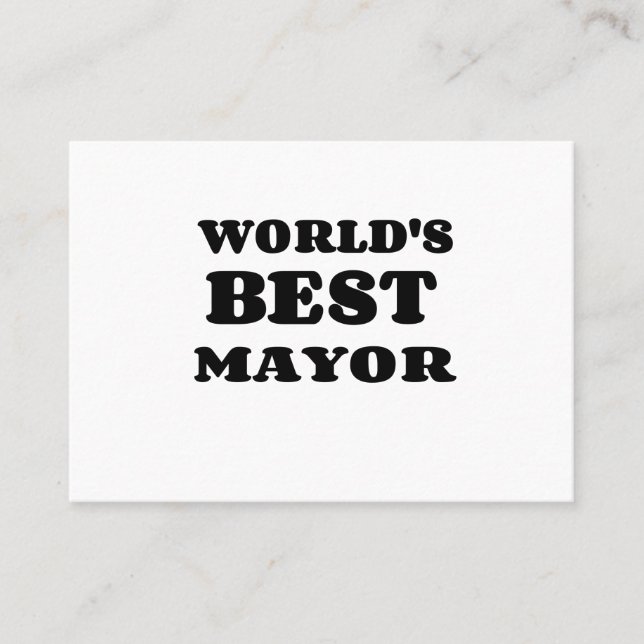 CARTE DE VISITE LE MEILLEUR MAIRE DU MONDE (Devant)