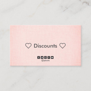 Carte De Visite Le minimaliste professionnel rougissent la remise