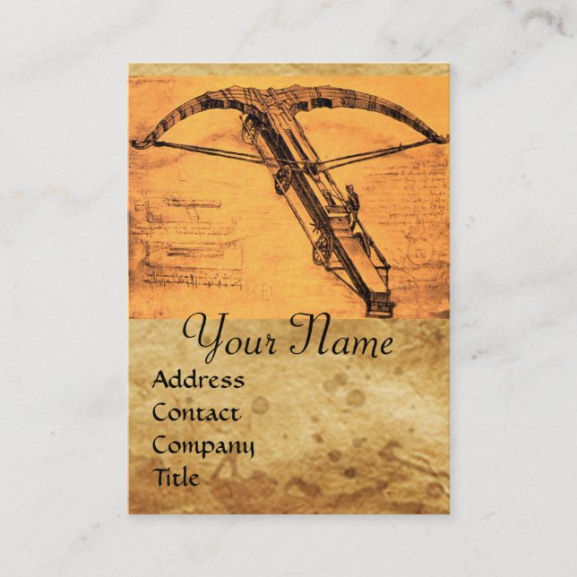CARTE DE VISITE LE MONOGRAMME GÉANT DU CROSSBOW (Devant)