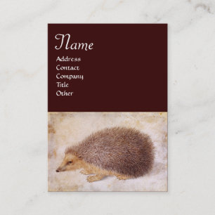 Carte De Visite LE MONogramme HEDGEHOG, Papier perle