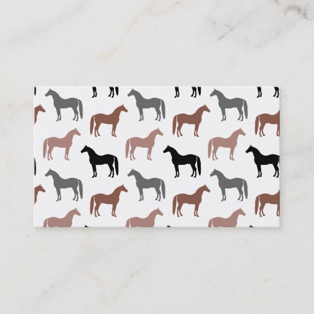 Carte De Visite Le motif de l'amant de cheval (Devant)